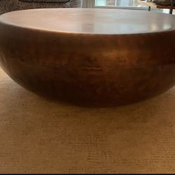 All Modern Brass Drum Table 