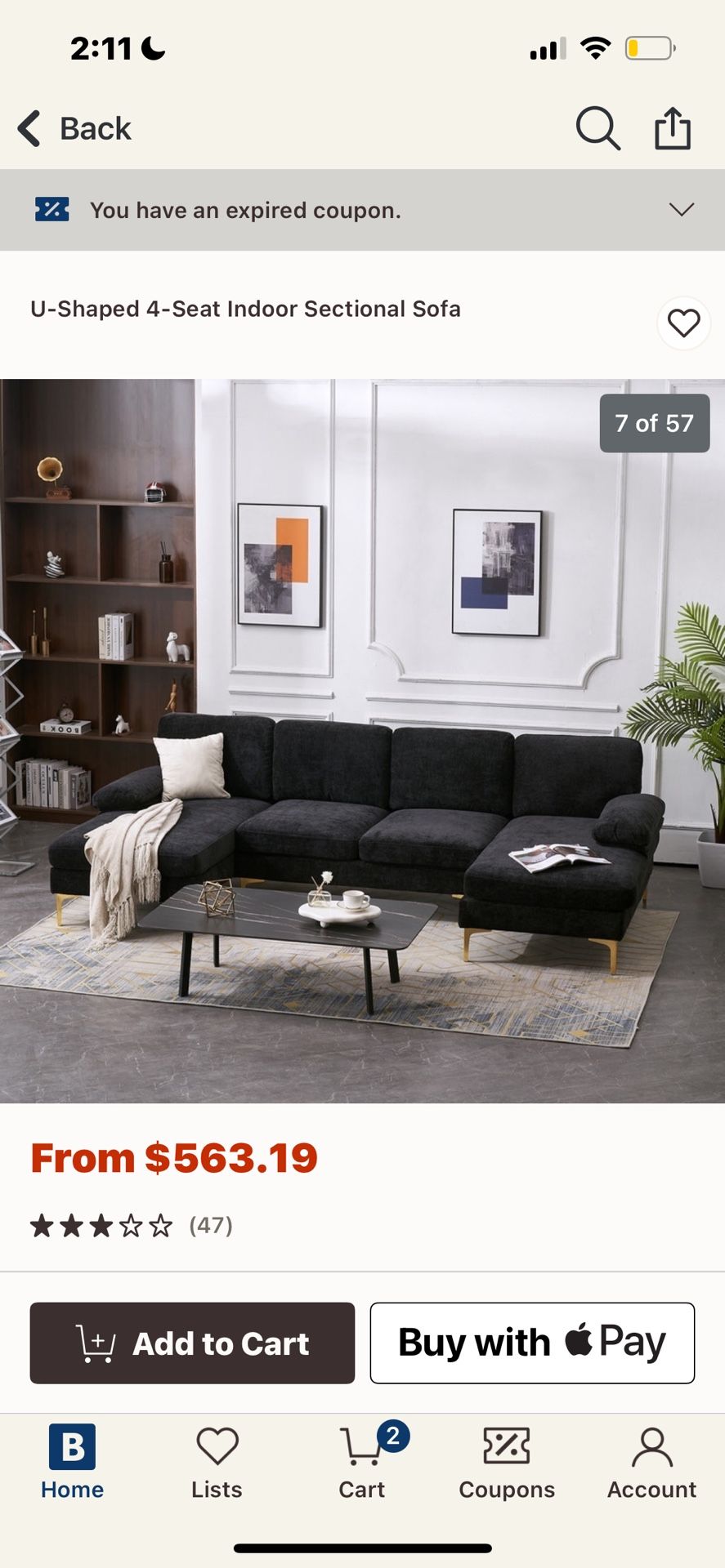 BRAND NEW U-SHAPED COUCH