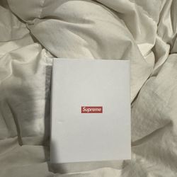 Supreme Repeat Red Leather Belt- Size Large, Brand New And Sealed!