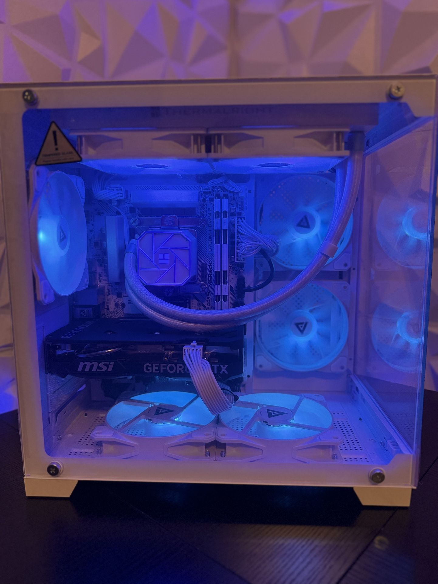 SNOW STORM | All-White RGB Gaming PC | RTX 4060 | Intel i7-12700KF | 32GB DDR5