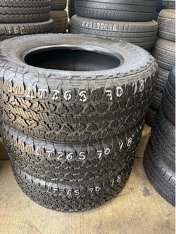 LT265/70r18 Goodyear Wrangler Only 3 Tires Available