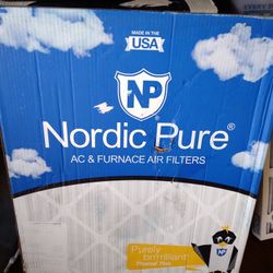 Nordic Pure 20x24x2 Pleated MERV 12 Air Filters 3 Pack - NEW
