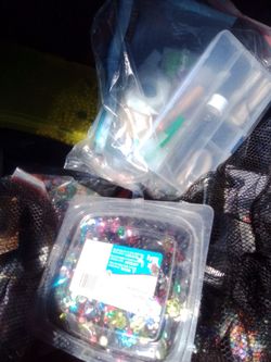 Art and crafts to make necklaces and belts and  straps  and case