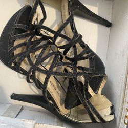 Black Sparkly Heels