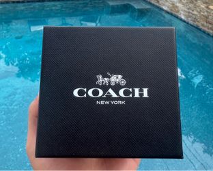 COACH Faux Stone Gold Enamel Signature Bangle Bracelet Set