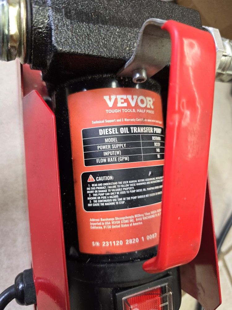Vevor Diesel Transfer Pump