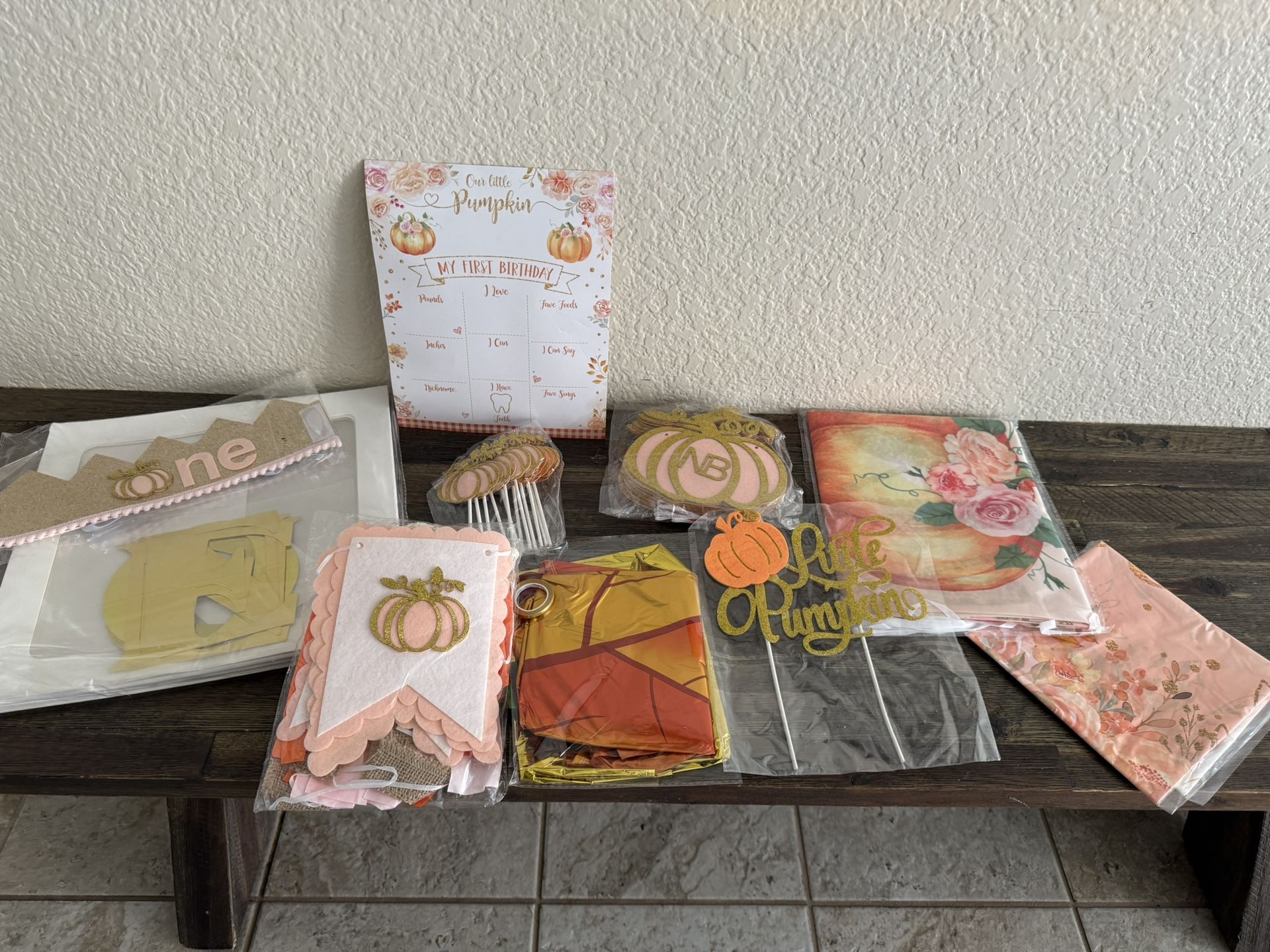 Baby First Birthday Decor