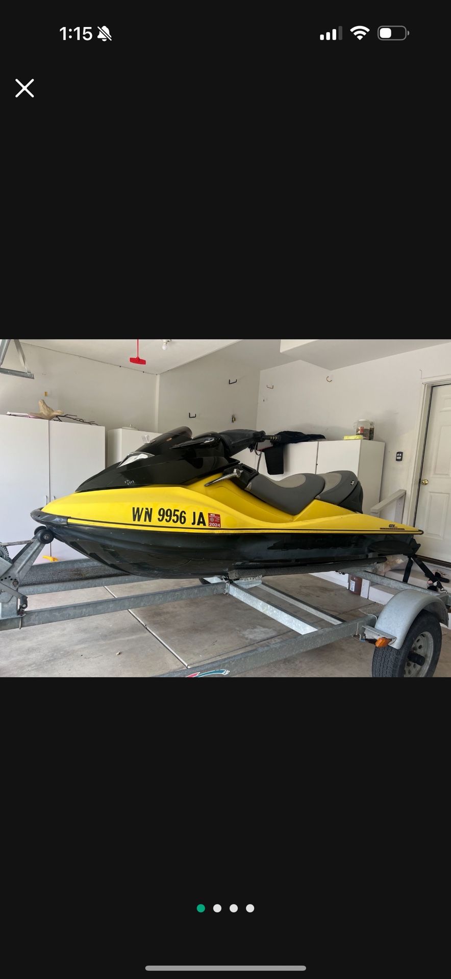 SEADOO 2004 GTX SUPER CHARGE JET SKI 29 HOURS NEW BATTERY READY