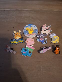 Pokemon pins. 11 total. 20$