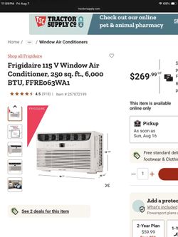 New Frigidaire  window AC 6000 BTU sealed in box