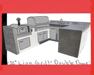 OUTDOOR BBQ KITCHEN IN STOCK