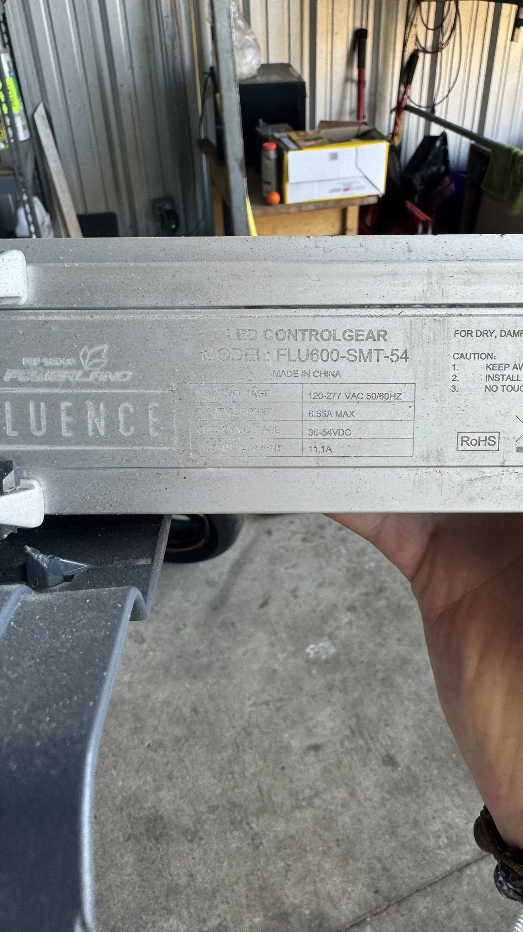 Fluence SPYDR 2i47 600W Power Supply Ballast 120-277V LED Grow Light Driver