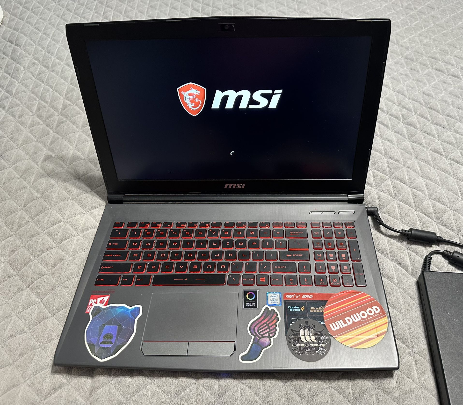 MSI GV62 8RD-034 15.6" Thin and Light Gaming Laptop - Black