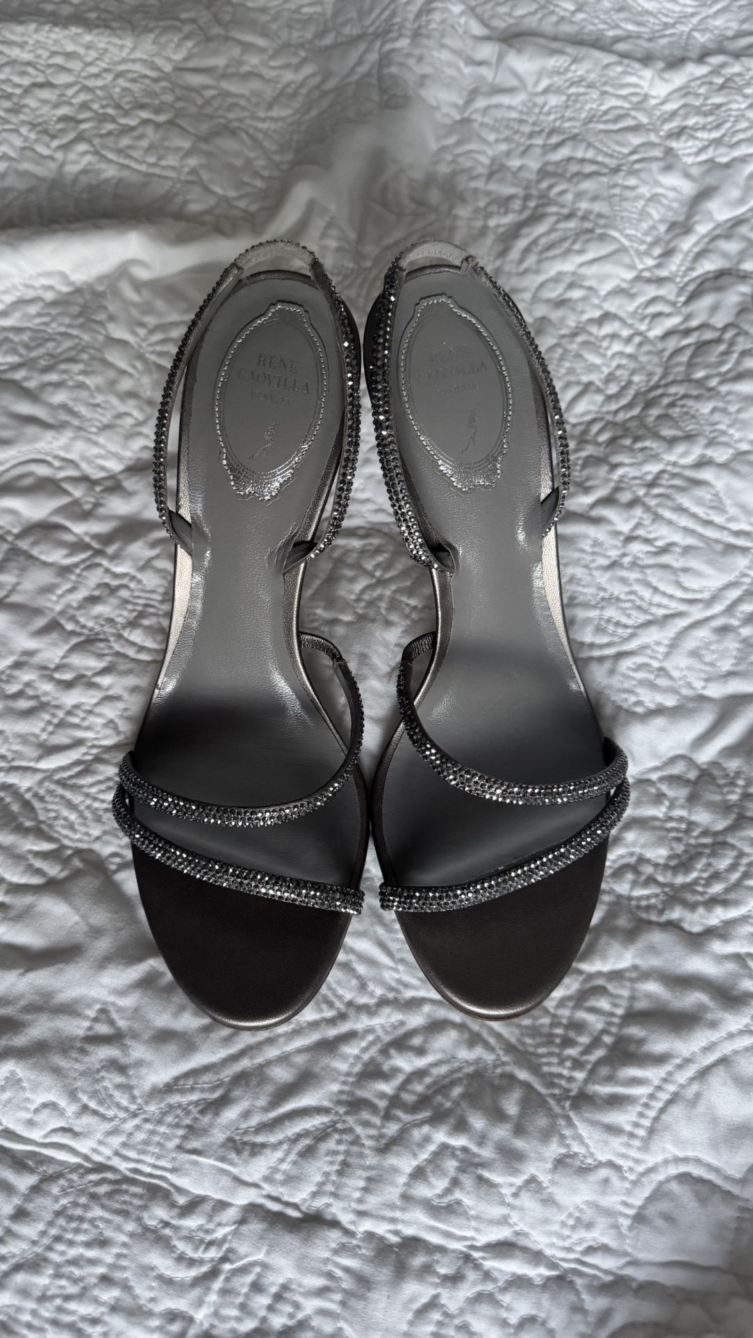 Grey Rene Caovilla Heels 