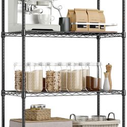 Steel Storage Shelves, Metal Rack for Pantry, Kitchen, Garage