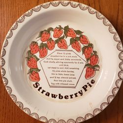 Vintage Ceramic Pie Plate