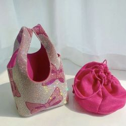 Sparkling Rhinestone Bucket Bag