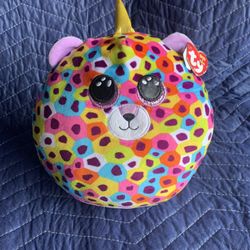 TY Inc. GISELLE - LEOPARD SQUISH 10in