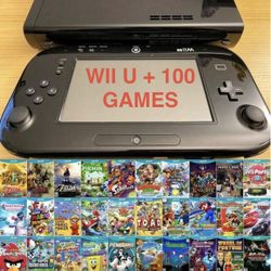 Nintendo WII U with 100 WII U GAMES