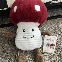 BRAND NEW WITH TAGS Mushroom Warmies Scented Stuffed Animal 