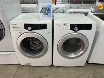 SAMSUNG FRONTAL WASHER AND GAS DRYER SET