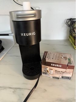 Keurig K-mini coffee maker plus rinse pods.  Located in North Park 92104.