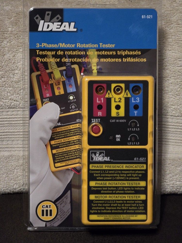 IDEAL
3-Phase/Motor Rotation Tester