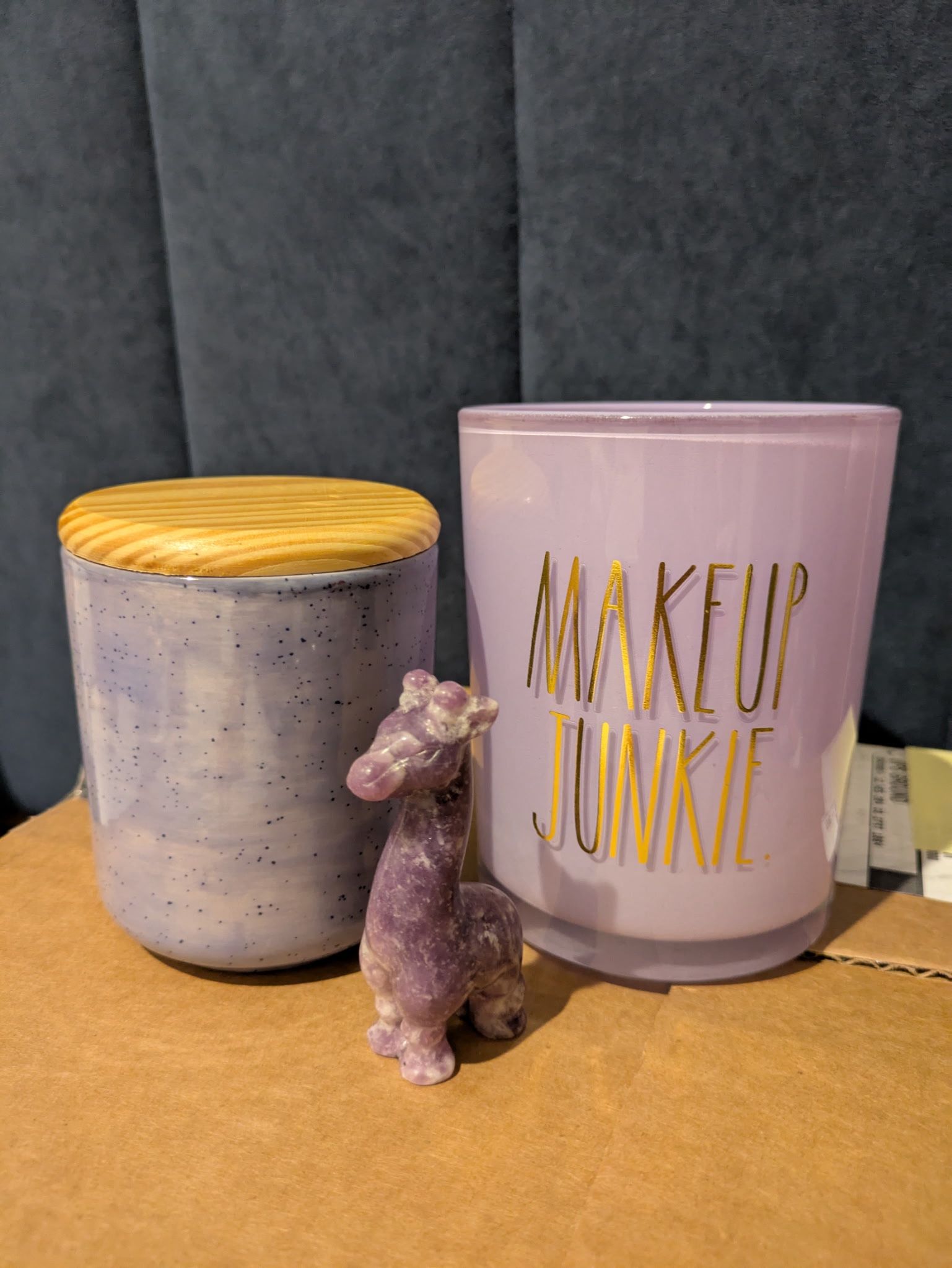 makeup brush holder and jar