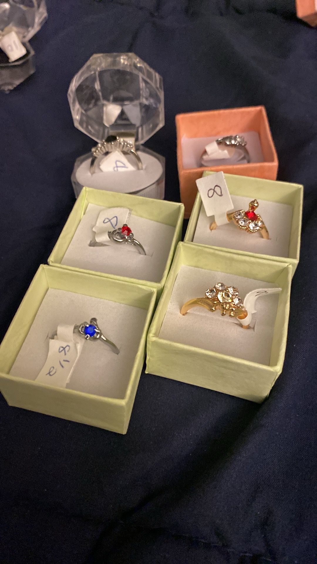 STERLING SILVER RING SIZES 4 Threw 10