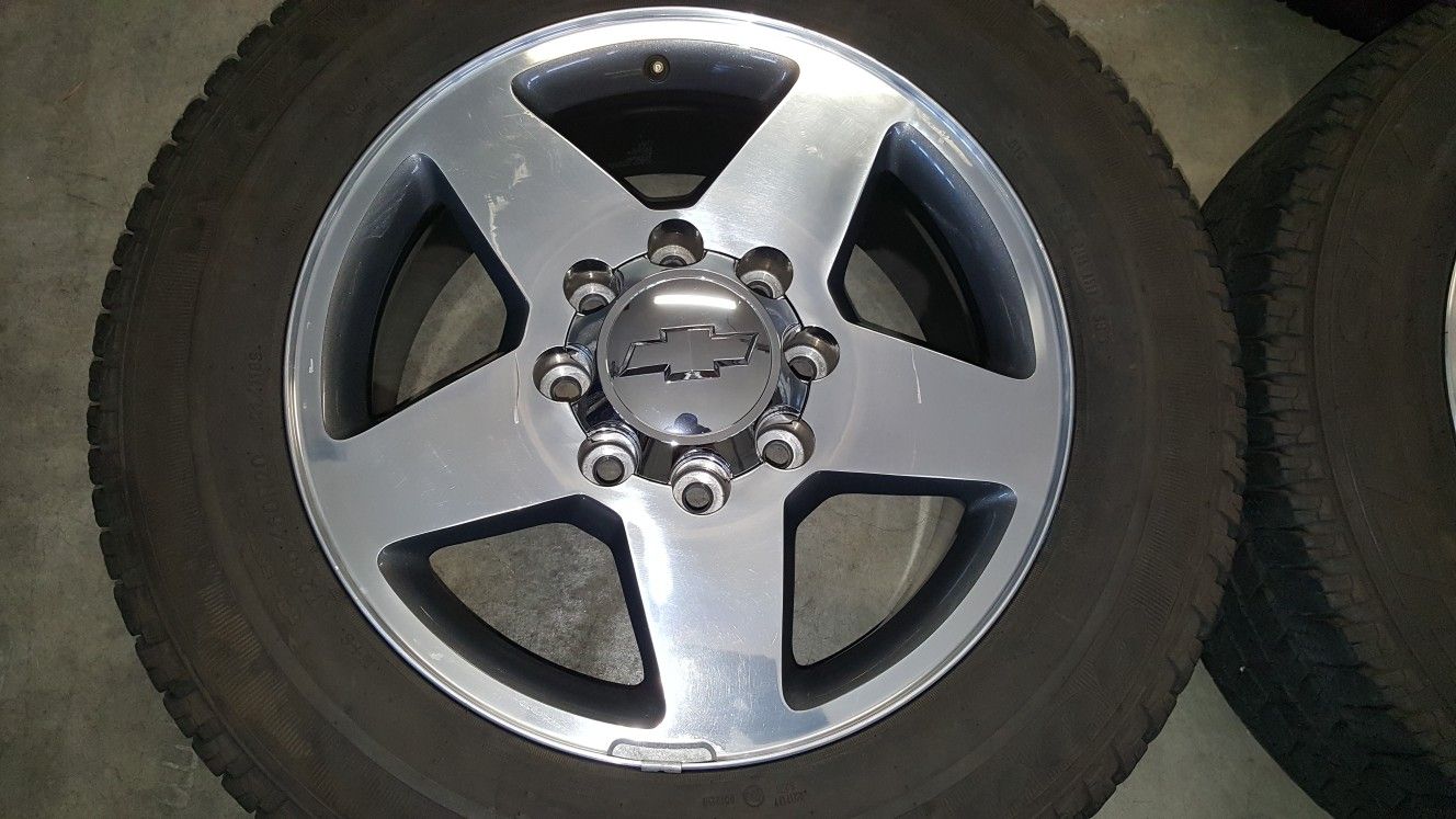 20" INCH CHEVY GMC WHEELS TIRES 8X180 8 LUG HD SILVERADO SIERRA for