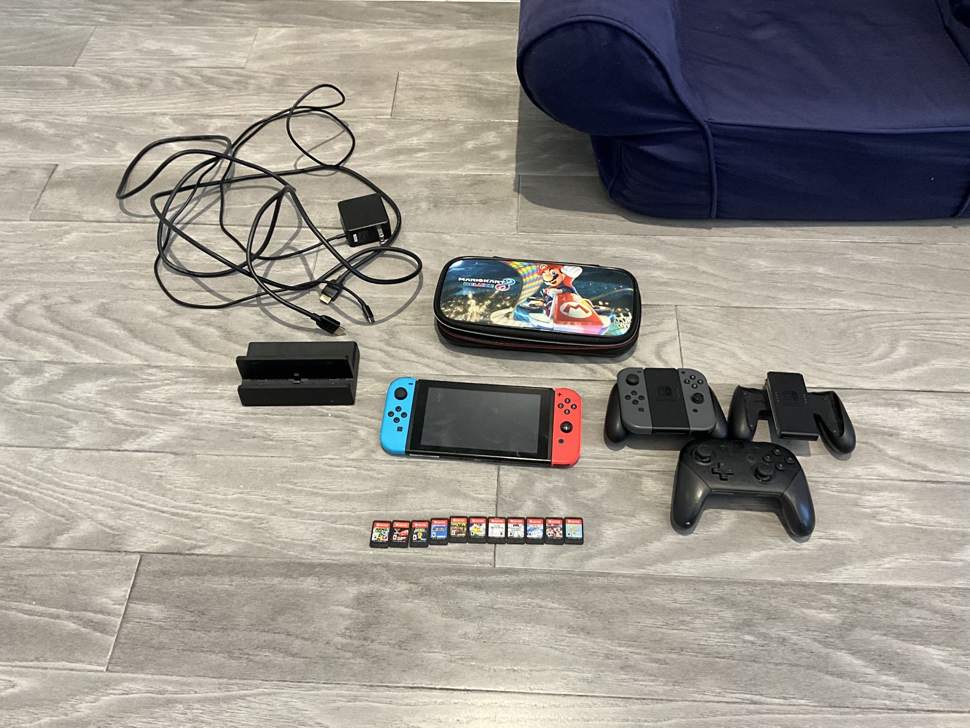 Nintendo Switch MEGA Bundle – 11 Games + Pro Controller + Case + More
