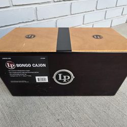 LP Bongo Cajon LP1429 Latin Percussion Box Drum Lap Cajon Made in Taiwan