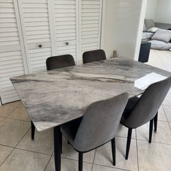 Dining Table Set 6 Chairs 