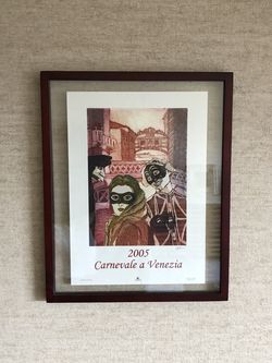 Framed Venice Carnivale Print