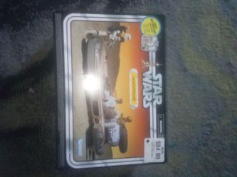 Brand new star wars landspeeder vehicle with Luke Skywalker