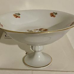 Ceramic Fruit Bowl With Gold Rim Brand New 