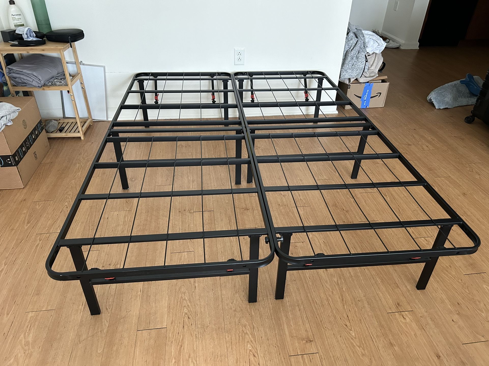 Foldable Metal platform bed frame