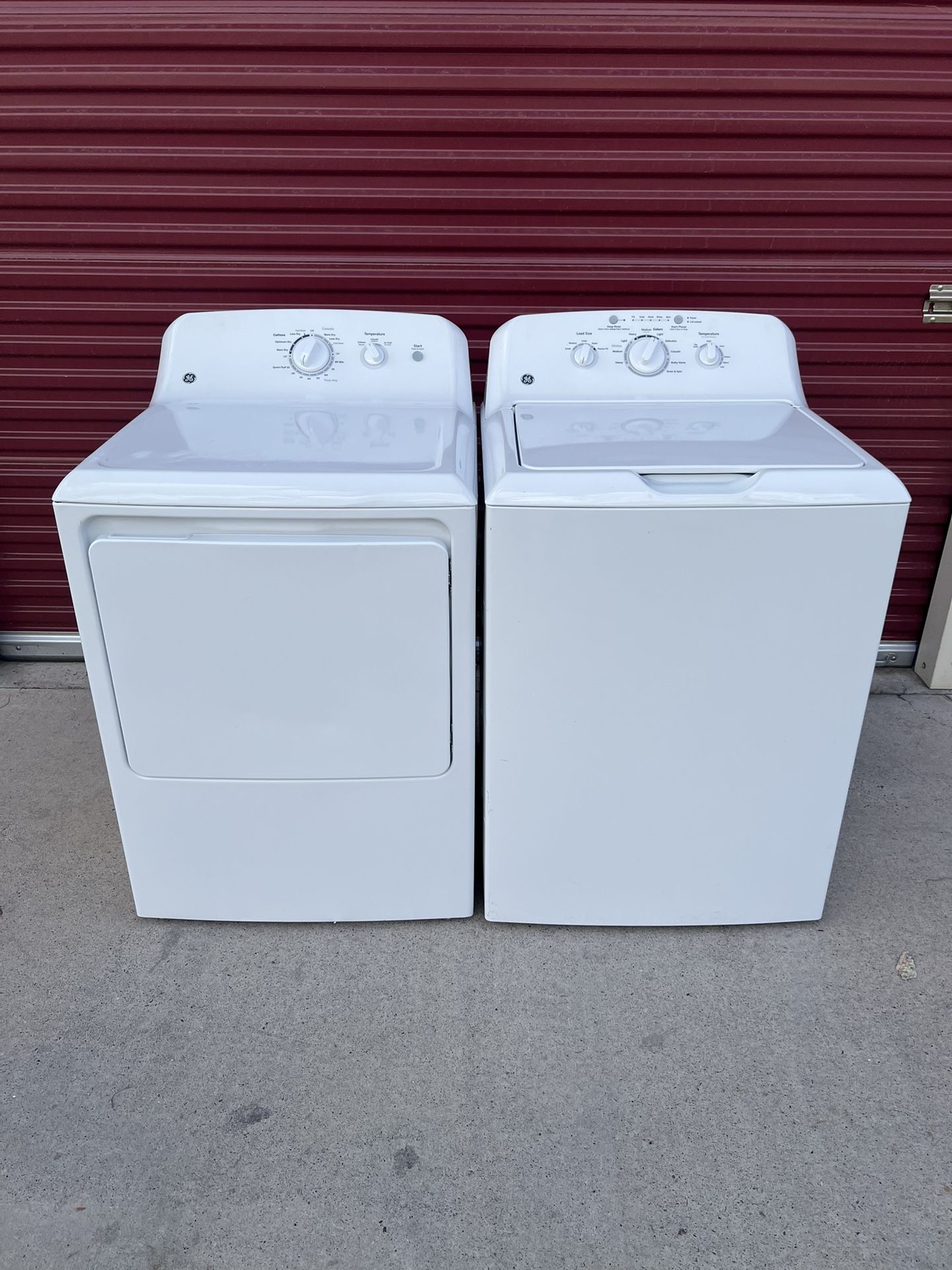 GE WASHER AND GAS DRYER