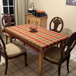 Mid Century Formal Dining Chair Set (4)