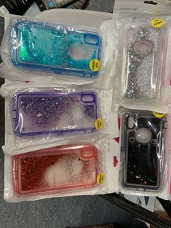 Iphone x glitter defender case