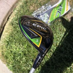 🟢⚫️Upgraded Epic Flash ⚡️5 Golf Wood - Excellent! 🇺🇸