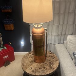 Antique Fire extinguisher Turned Into Lamps Have Two Of Them