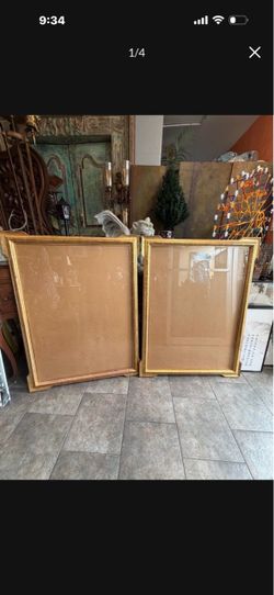 Custom made solid wood frames 45 by 34 1/2
