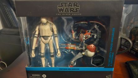Star Wars Black Series KX Security Droid Enforcer And Droideka 2 pack