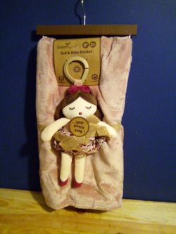 Baby Blanket 0-18 Months With Doll Size 30x40 in