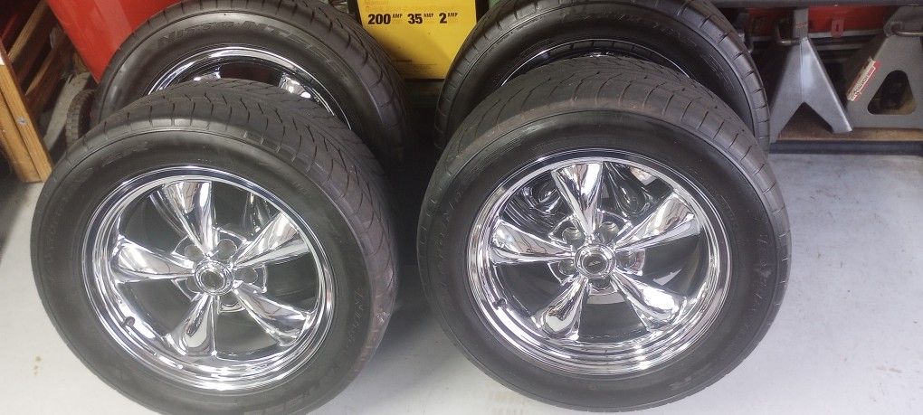 17x8 American Racing Torque Thrust.. Chrome Plated With Nitto Tires 5x4 ...