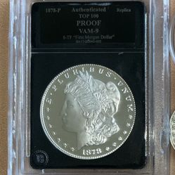 Bradford Exchange .999 silver Morgan Dollar Educational Coin In Holder 