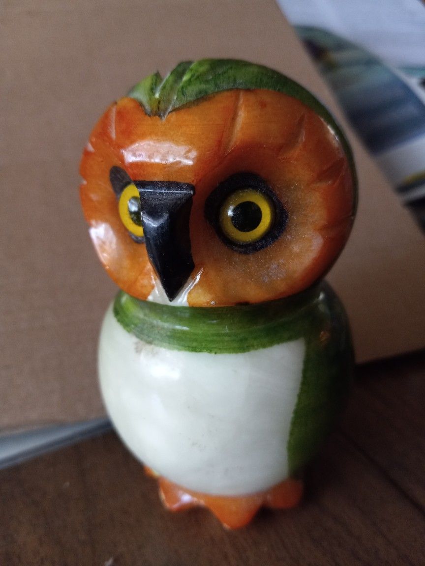 Hand Painted OWL PAPERWEIGHT