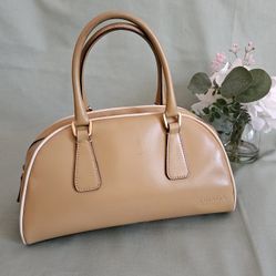 Women's Prada High-End Tan Leather Luxury Handbag (LIMITED EDITION)