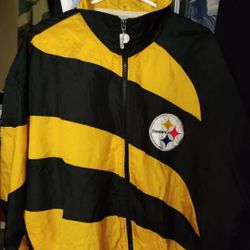 Vintage VTG Pro Player Pittsburgh Steelers NFL experience light GD/L jacket